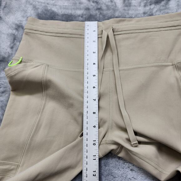 Athleta Leggings Womens M Tan Salutation Cargo Tight Cuffed Hem Jogger Workout - Picture 10 of 13